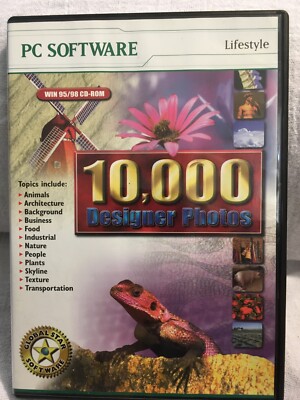 GLOBAL STAR SOFTWARE PC 10,000 Designer Photos Volume 1 for Win 95/98