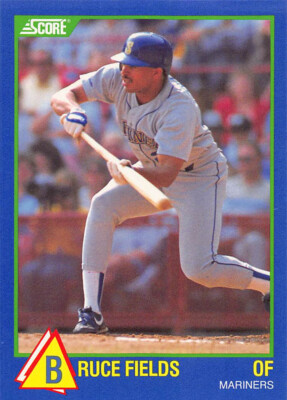 Bruce Fields 1989 Score Rising Stars Baseball card #43 Seattle Mariners