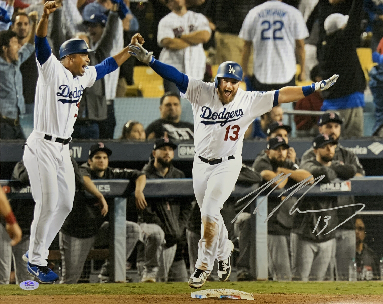 MAX MUNCY Autographed Signed Los Angeles Dodgers DODGERS 2018 WORLD SERIES GAME 3 WALK-OFF HR 16X20 PHOTO PSA 