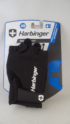 Harbinger Fitness Power Weight Lifting Gloves Extra Small Black Leather