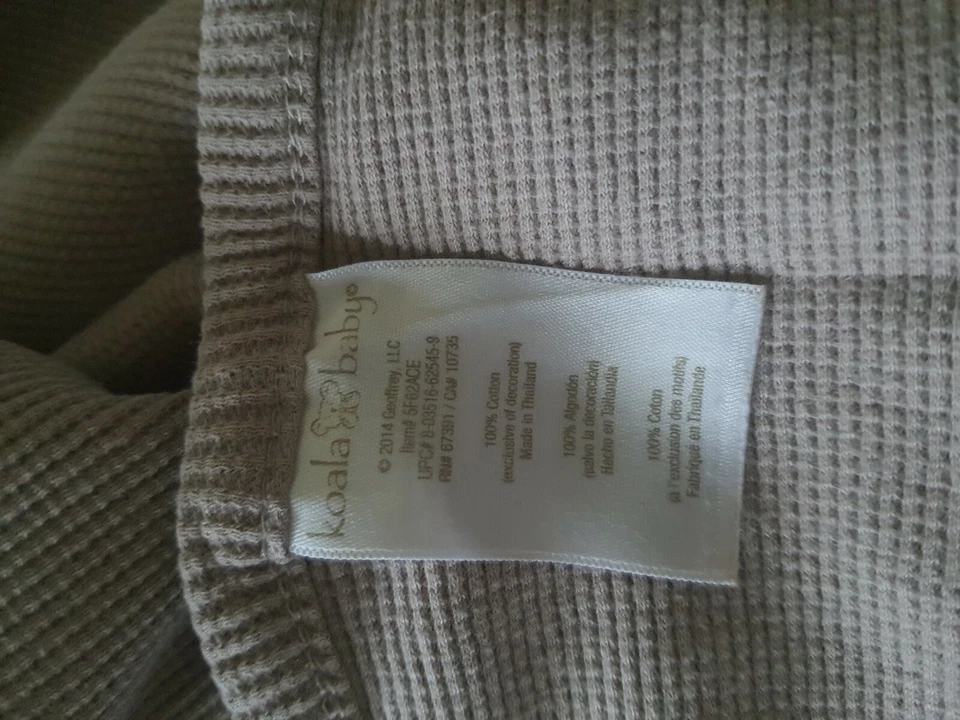 Manta de recepción térmica para bebé Koala Baby 2014 Waffle marrón zorro amoroso  Foto 4 de 4
