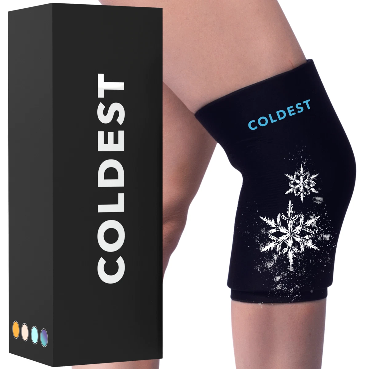The Coldest Knee 360 Knee Ice Pack Sleeve Hot and Cold Therapy for Pain Relief