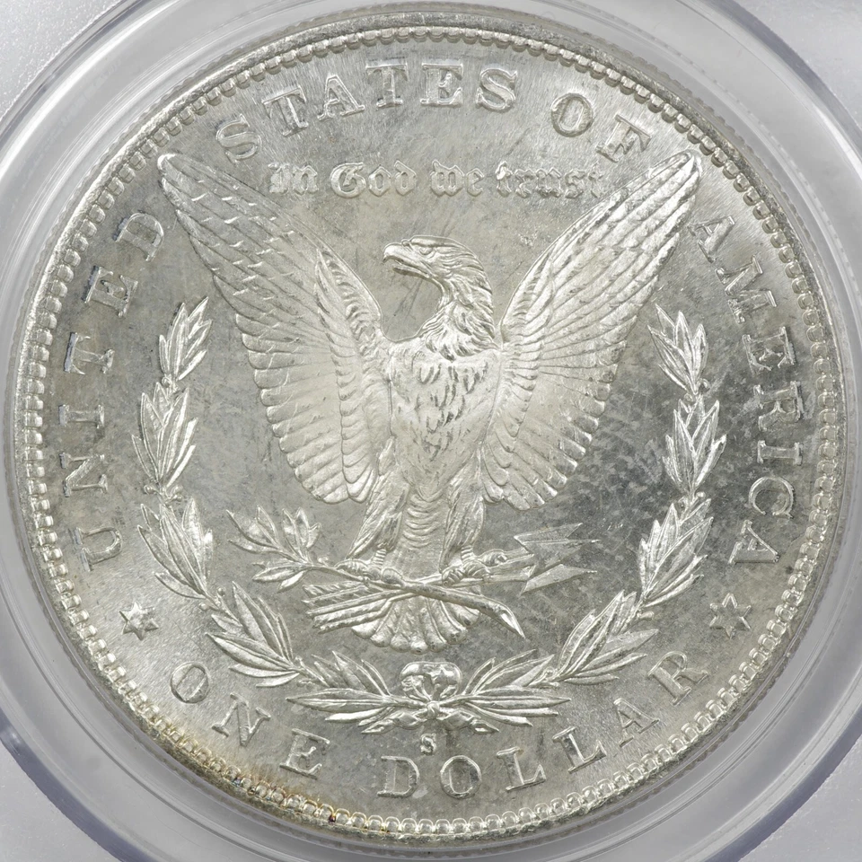 1881-S Morgan Dollar $1 PCGS MS66 CAC - Scarce Gen 2.1a Old Holder OGH - Image 4 of 4