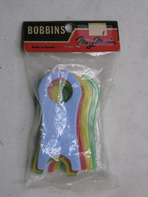 vintage Mary Maxim  BOBBINS YARN PERFECTO HOLDER NIP set 9 sewing sew organize