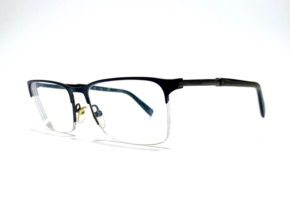 Gafas Trussardi negras rectangulares de media llanta Italia VTR417K 0K59 55 17 145 Foto 2 de 4