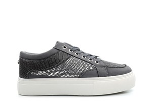 grey platform trainers