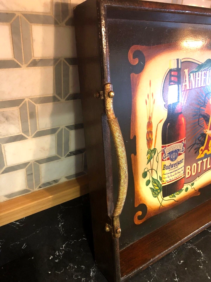 NEOART 2000 ANHEUSER-BUSCH Inc. BUDWEISER ADVERTISING SERVING TRAY 24x16x2.5 - Image 4 of 4