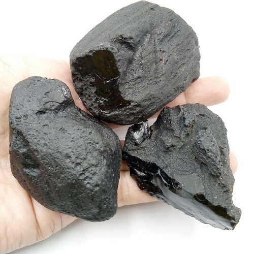 389 g Muong Nong Tektite Group Layered Impact Glass Meteorite Specimen Wholesale - Afbeelding 2 van 12
