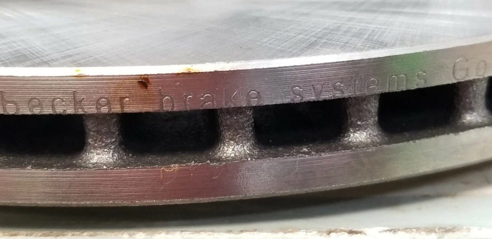 Rear Brake Rotor 40554041 4B3615601 for Audi Volkswagen VW Becker Germany [Z1S7] - Image 4 of 4