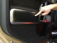Carbon Fiber Scuff Plate Interior Side Door Protector for Benz G550 G63 AMG 19