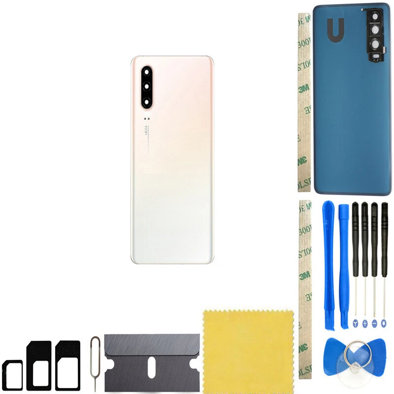 Cubierta de batería de vidrio para puerta trasera Huawei P30 ELE-L29 ELE-L09 L04 Foto 3 de 4