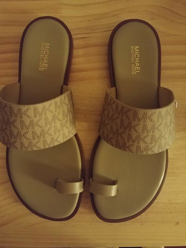 michael kors gold flip flops uk