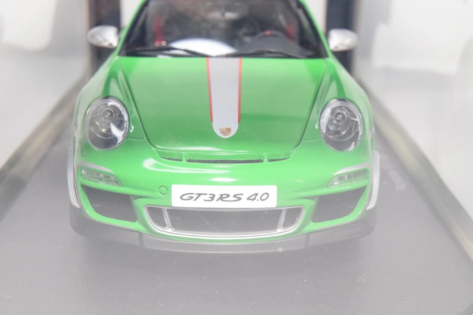 B61 1:18 AUTOART AUTO ART 78149 PORSCHE 911 997 GT3 GT 3 RS 4.0 GREEN MIB - Photo 4/4