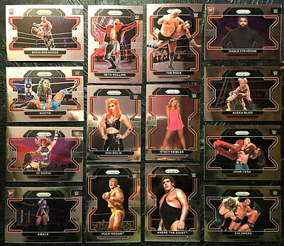   2022 PANiNi PRiZM WWE - BASe RC LeGeNd   YOu U PiCk fROM LiSt   fiNiSh Set!