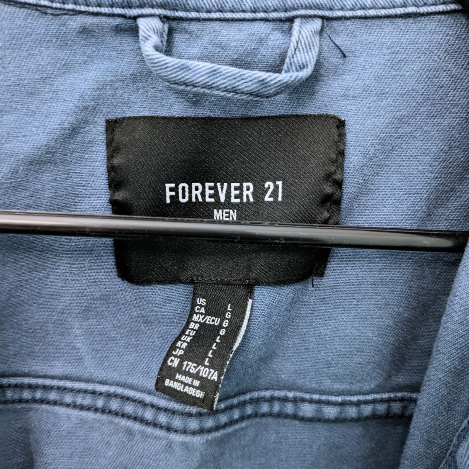Forever 21 blue thick shirt jacket - Size Large