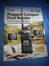 BROCHURE: ICOM IC-T10 Rugged Compact Dual Bander SALES INFORMATION FLYER