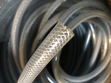 3/8" 10mm ID 10 Ft High Pressure Braided PVC Tubing Clear Hose