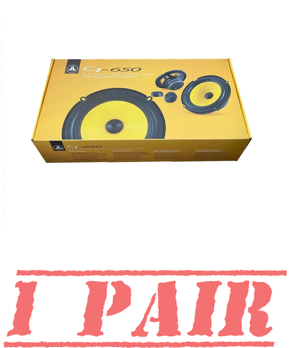 JL Audio C1-650 225 Watts Peak 6.5 Inch 2-Way Component Car or