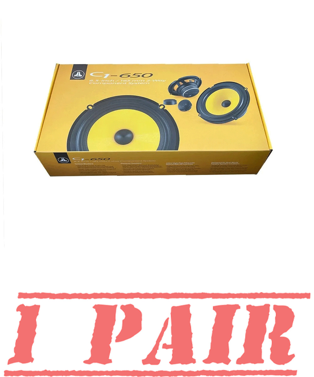 JL Audio C1-650 225 Вт Пиковый 65-дюймовый 2-полосный компонентный динамик для автомобиля или грузовика Новый 23390₽