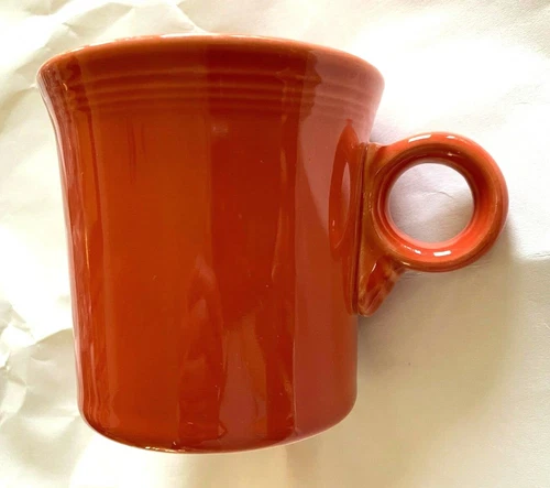Fiesta / Homer Laughlin ~ Persimmon / Orange ~ Ring Handle Mug ~ Mint Condition