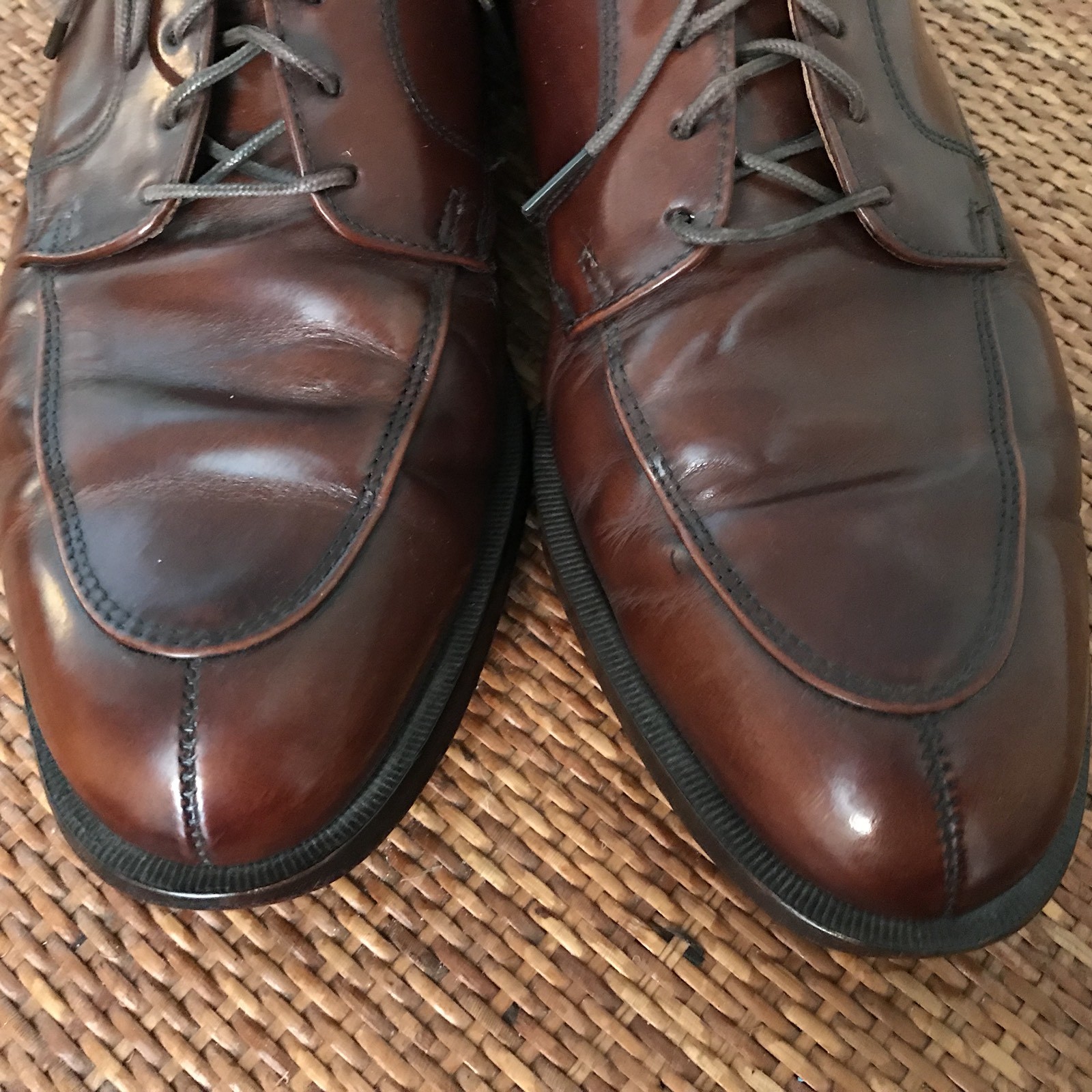 SAOLA Oxford Britishtan Cole Haan da uomo taglia 11 D marrone medio tutta pelle