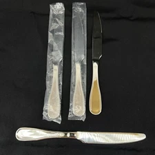 Fitz Floyd Stainless Everyday Bistro Knives Glossy 4Pc Set New