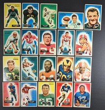1955 Bowman Football Lot of 20 Cards Minor Stars and Commons