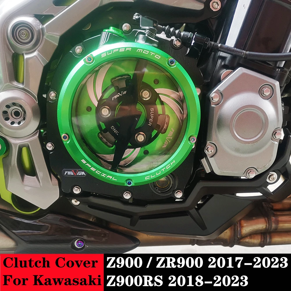 Motorcycle Engine Clear Clutch Cover Guard For Kawasaki Z900 ZR900