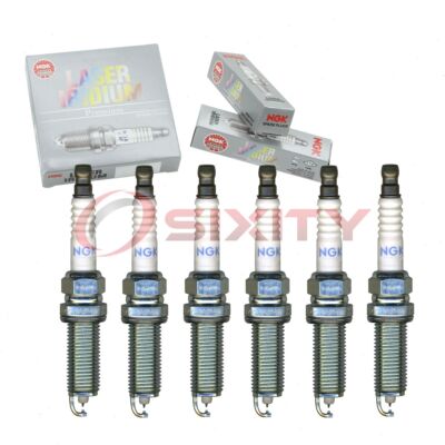 6 pcs NGK Laser Iridium Spark Plugs for 2014-2015 Infiniti Q50 3.7L V6 - wr