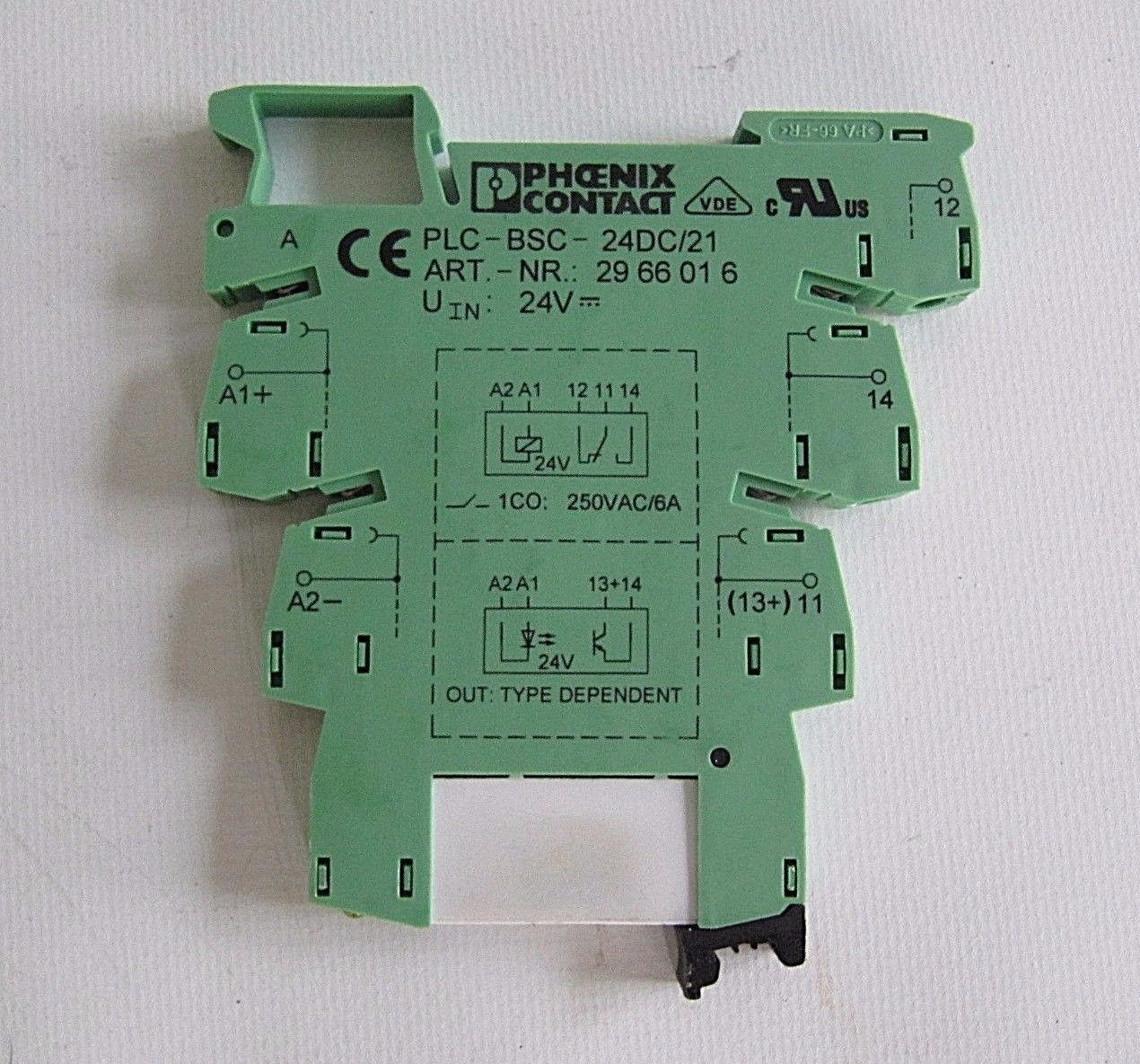 Phoenix Contact Terminal Block Relay PLCBSC24DC/21 with Relay 2961105 eBay
