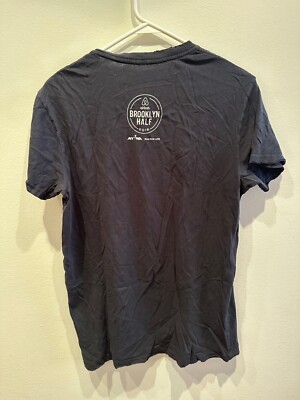 NYRR 2016 Brooklyn Half Marathon New Distressed Grey T Shirt NYRR 2016 Brooklyn Half Marathon New Distressed Grey T Shirt