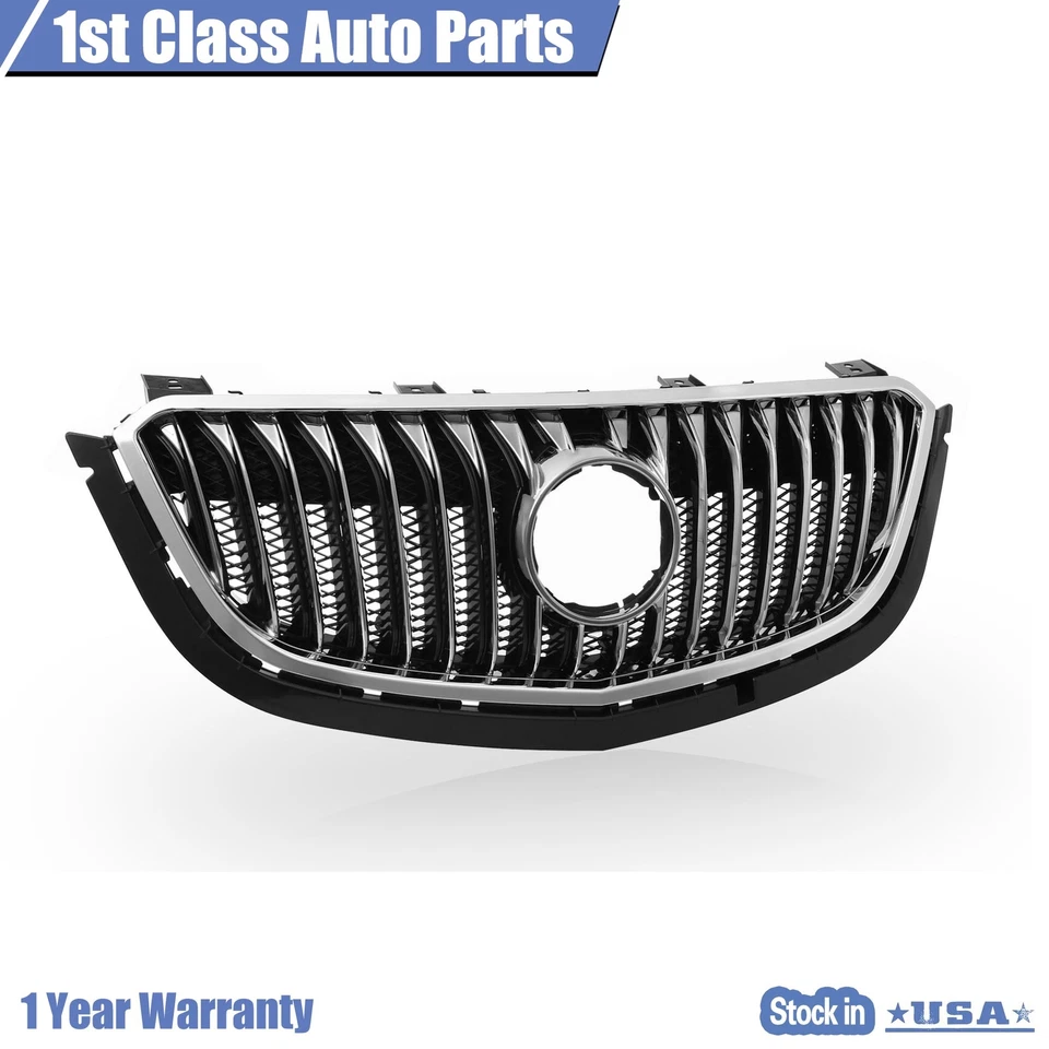 For Buick Envision 2016-2018 Front Bumper Upper Grille Chrome Grill Brake Foto 2 de 4