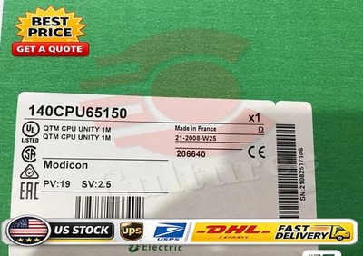 140CPU65150 BRAND NEW. FACTORY SEALED! Modicon CPU 140-CPU-651-50