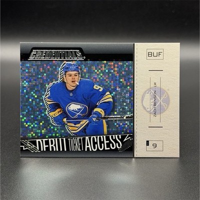 Upper Deck Credentials Zach Benson RC Debut Ticket Access Blue #188