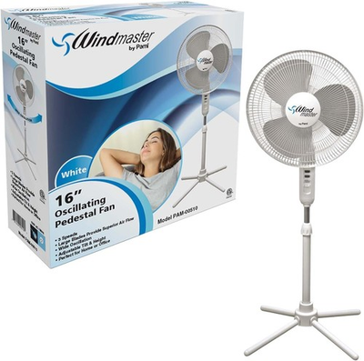 #ad #ad PAMI 16quot; Oscillating Pedestal Fan Adjustable Height 3 Speed Floor Cooling Fan $32.99