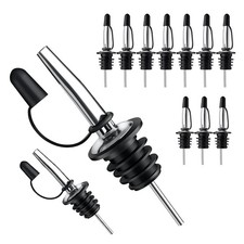 Pafusen 12 Pack Liquor Pour Spout With Dust Caps - Bottle Pourers for Alcohol, O
