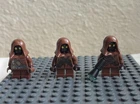 LEGO Star Wars Jawa Minifigure Lot of 3 - Sandcrawler 75220 / 75198 - Genuine
