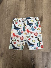 Hanna Andersson Pajama SHORTS ONLY size 120 6/7 Ocean Sea Blue Organic Cotton