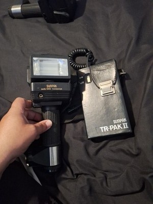 Vintage Sunpak TR-PAK II Battery Pack  +2 Sunpak Auto555 Thyristor Bundle
