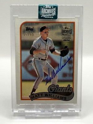 2024 Topps Archives Signature Series Retired Edition #628 Matt Williams/99 (AU)