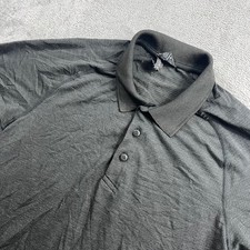 Lululemon Metal Vent Tech Polo Shirt Mens Small Grey Heather Training Golf Top