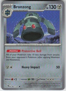 Bronzong 067/131 Prismatic Evolutions Poke Ball Pattern Holo