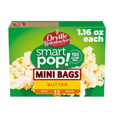Orville Redenbacher s Microwave Popcorn, SmartPop Butter Flavor, 1.6 oz., 12ct