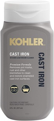 K-23725-NA Cast Iron Cleaner, For Kitchen and Bathroom, 8 oz Bottle, Non-abra...