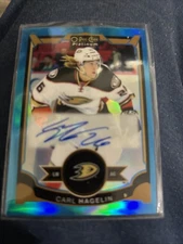 2015-16 O-Pee-Chee Platinum Auto Blue Rainbow Carl Hagelin #CH Auto