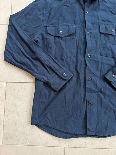 Taylor Stitch The Surplus Shirt Field Navy Reverse Sateen Mens Field Jacket 44 - Afbeelding 2 van 13