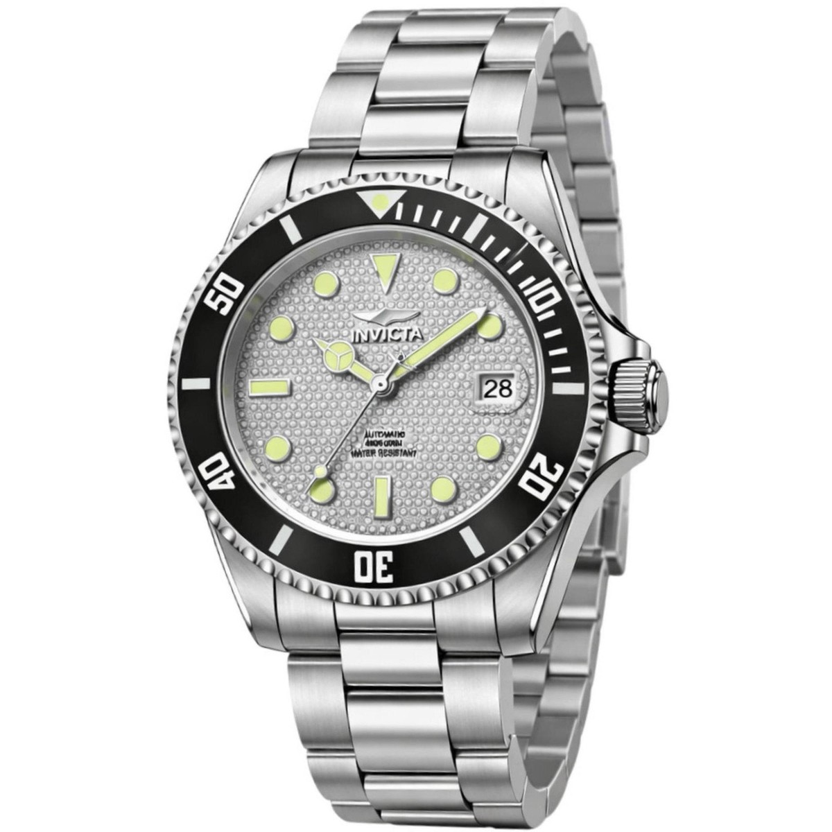 Invicta Men's Watch Pro Diver Mechanical Silver Stainless Steel