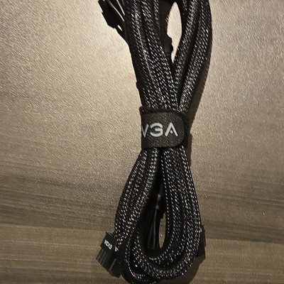 EVGA 8 Pin PCI Express Power Cable Black Connector Type Cable