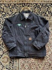 C61 sherpa lined Vintage Carhartt C61 Sherpa-Lined Sandstone Duck Arctic/Traditional Jacket — listing 2