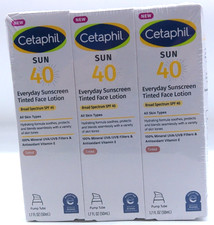 3Pk- Cetaphil Sun Tinted Face Sunscreen W/Spf...